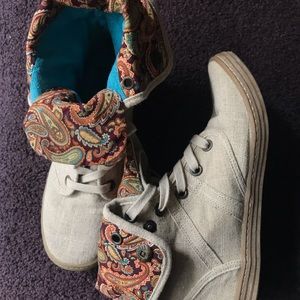 Blowfish Canvas and Paisley High-Top sneakers